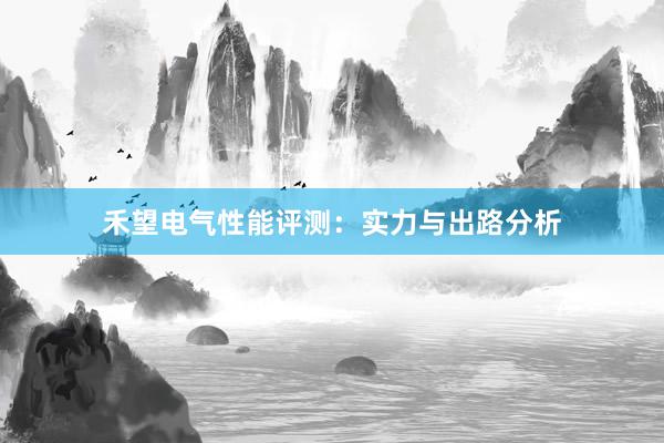 禾望电气性能评测：实力与出路分析